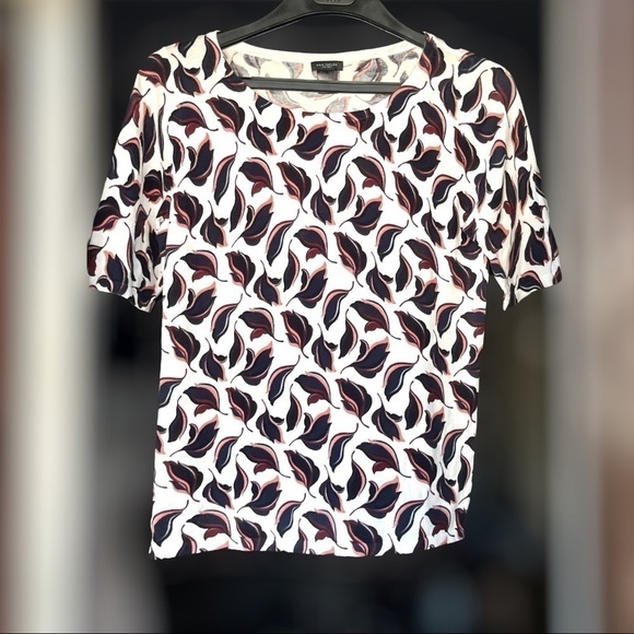 Ann Taylor Knitted Leaf T-Shirt Size L - Picture 1 of 4